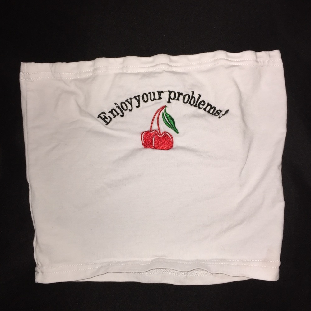 Zaful cherry crop top